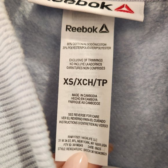 Women's Blue REEBOK Sweatshirt - Picture 6 of 8